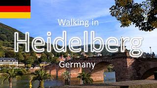 【Heidelberg】🇩🇪Walking in Heidelberg Germany  Walking Tour  Day trip from Stuttgart [upl. by Birchard]