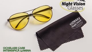 Vizmaxx Night Vision  Ochelarii care intensifica lumina si blocheaza stralucirea [upl. by Earl]