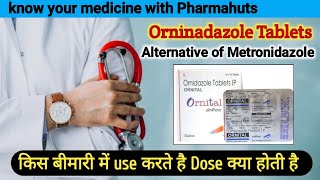 Ornidazole tablets 500 mg  ornidazole tablet uses in hindi  Medicine for dysentery  medicine [upl. by Lletnahs592]