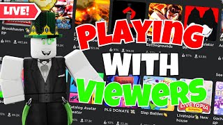 Playing Roblox Games With Viewers 🎮 [upl. by Aylsworth]