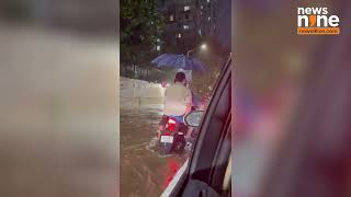 Mumbai Rain Massive Waterlogging in South Mumbais Posh Breach Candy Area  News9 [upl. by Ecreip558]