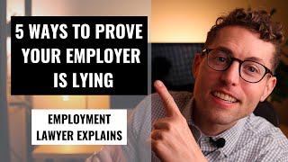 5 Ways To Prove Your Employer Is Lying With Examples [upl. by Anoyet]