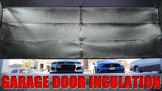 CHEAP amp EASY WAY TO INSULATE YOUR GARAGE DOORS WOW [upl. by Calandria]