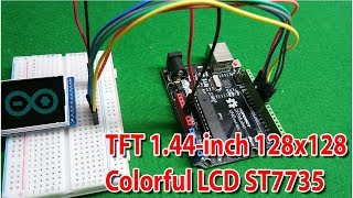 LCD TFT 144 ST7735 Display with Arduino tutorial  ICStation [upl. by Gwendolen]