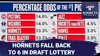 Charlotte Hornets fall back to 6th in the NBA draft [upl. by Joselyn]