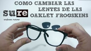 Lentes Oakley Frogskins – Cómo cambiar los cristales [upl. by Einram190]