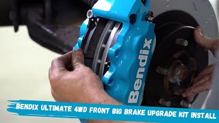 Bendix Ultimate 4WD Front Big Brake Upgrade Kit Install [upl. by Scarrow88]