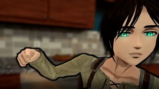 Eren vs Levi AOT VR [upl. by Etteloiv]