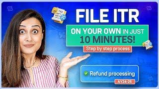 How to file ITR online  ITR Filing tutorial for salaried employees AY 202425 [upl. by Forsta]