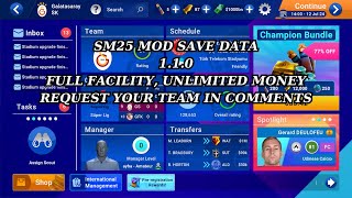 SM 25 mod save data v 110 FULL FACILITY  UNLIMITED MONEY 4 [upl. by Venator934]