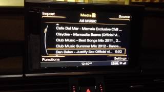 2012 Audi A6 SD card Plays Video  No problems [upl. by Latsirk298]