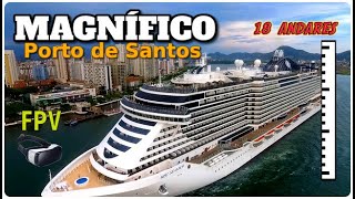 Drone Mostra os 2 MAIORES Cruzeiros MSC Seaview e o SOBERANO na sua ÃšLTIMA Viagem [upl. by Mozart]