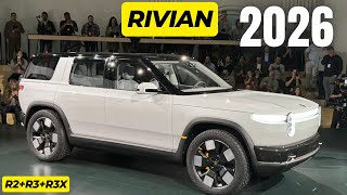 Rivian Unleashes Electric Trinity Rivian R2 R3 amp R3X Take Over 2026 [upl. by Noremac]