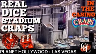 🎲 REAL DICE STADIUM CRAPS at Planet Hollywood Casino Las Vegas •Bubble Craps •Episode 100 [upl. by Daniell]