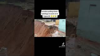 WATCH AS BUILDINGS COLLAPSE AT OVOM EROSIONS SITE [upl. by Dnalram]