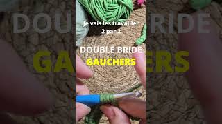 8TUTO CROCHET GAUCHER  La Double Bride DBtr [upl. by Ablasor]