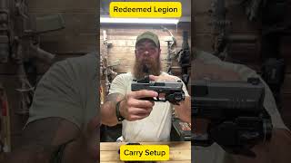 Pistol Carry Setup edcgear edc pistolshooting firearmstraining firearmtraining redeemedlegion [upl. by Dachi]