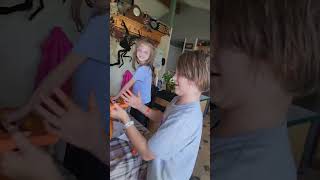 carving pumpkins 🎃 subscribe disability autism halloween pumpkins carvingpumpkins familytime [upl. by Rozalie]