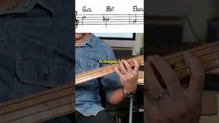 Giants Steps Bass Guitar Arpeggio Workout [upl. by Tomasina]