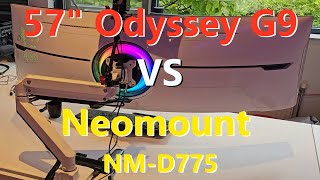 Can the Neomount NMD775 Handle the Massive 57” Samsung Odyssey Neo G9 [upl. by Florin429]