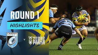 Cardiff Rugby v Zebre Parma  Highlights  Round 1  URC 202425 [upl. by Pinckney22]