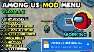 Among Us Mod Menu v202464  New Features  Among Us Mod Apk v202464  Gameplay [upl. by Worrad426]