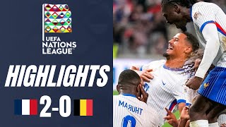 France vs Belgium 20 Highlights UEFA Nations League 202425 [upl. by Naesal]