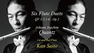 6 Duets for 2 Flutes QV 32 JJQuantz [upl. by Enelam760]