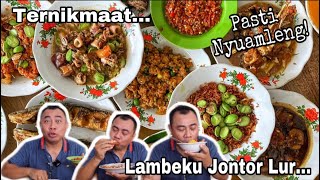 BETULBETUL BIKIN LAMBE JONTOR  PEMIRSA WAJIB MAMPIR KE WARUNG MAK DOWER masakanbetawi [upl. by Grega]