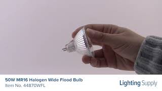 Osram 50W MR16 Halogen Wide Flood Bulb 44870WFL [upl. by Yajiv]