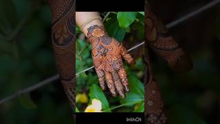 Mehndi design front side 😱🥹shortvideo shorts mehndi trending song [upl. by Airotcivairam]