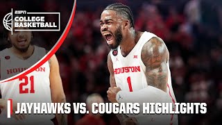 Houston Cougars CRUISE past Kansas Jayhawks 🙌  Full Game Highlights  ESPN College Basketball [upl. by Rexer]