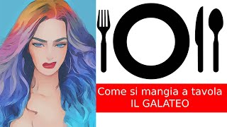 Come si mangia a tavola Il galateo [upl. by Anaitsirk]