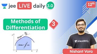 JEE Methods of Differentiation L3  Unacademy JEE  JEE Maths  Nishant Vora [upl. by Desdee103]