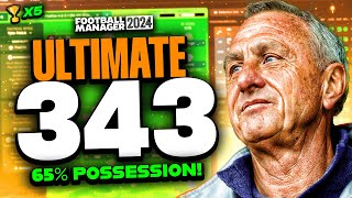 Cruyffs ULTIMATE FM24 Tactics  65 Possession  Quintuple Winning [upl. by Brien]