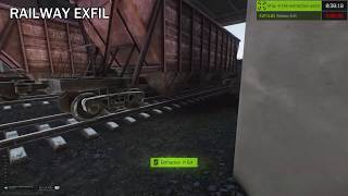 Railway Exfil Exit Location Interchange With Map  Escape From Tarkov [upl. by Enelear]