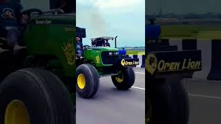 John Deere vs New Holland drag race [upl. by Lindholm]