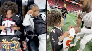 TIs Daughter Heiress Gets A Player Jersey After Performing At The Atlanta Falcons Game 🏈 [upl. by Astred]