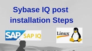 Sybase IQ Server Configuration and Start then Stop IQ Server [upl. by Trevah]