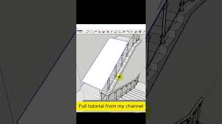 SketchUpcreate a glass railing in sketchup sketchup [upl. by Yerrok290]