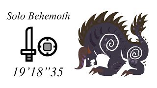 MHW Behemoth Solo Sword and Shield  1918quot35 [upl. by Lekcar]