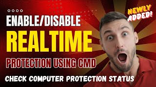 Enable or Disable Realtime Protection in Windows via Command Prompt  Quick Guide [upl. by Waxman]