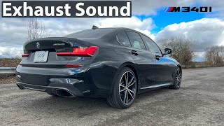 G20 BMW M340i Stock Exhaust Sound Clips [upl. by Ffej]