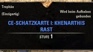 TESO Schatzkarten CESchatzkarte Khenarthis Rast I  Khenarthis Roost I CE Treasure Map [upl. by Osmond]