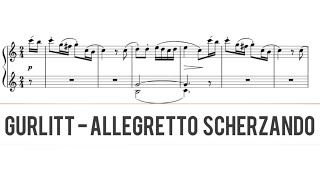 Gurlitt  Allegretto scherzando 3rd movt from Sonatina in C Op188 No 4 [upl. by Saixela958]