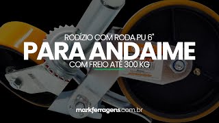 Rodízio Para Andaime Com Roda Pu 6quot C Freio Até 300 Kg  Ajax [upl. by Alexandros]