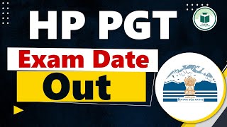 HP PGT Exam Date Out [upl. by Aizatsana]