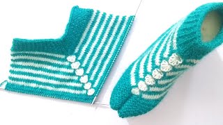 Knitting Thumb Socks  Shoes For Ladies अगूठे वाली जुराब [upl. by Danella495]