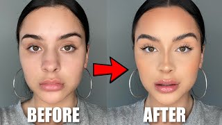 FAKE A NOSE JOB W MAKEUP nose contour routine [upl. by Mansoor]