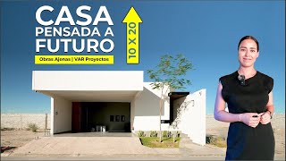 CASA de ARQUITECTA PENSADA para CRECER A FUTURO INTROSPECCIÓN en 10 X 20  VAR Proyectos [upl. by Durand525]